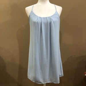 Lucy Love Light Blue Chiffon Dress with Button Detailing in the Back, Size S